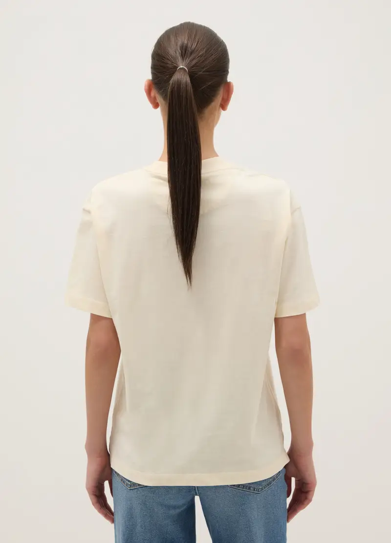 J LICENZE D. SICEM T-shirt Donna Beige 4312379 miniatura 3