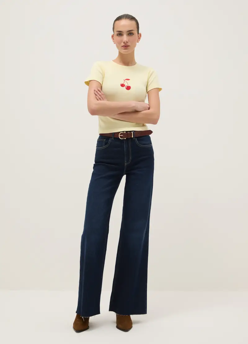 J LICENZE D. SICEM T-shirt Donna Giallo 4312390 miniatura 2