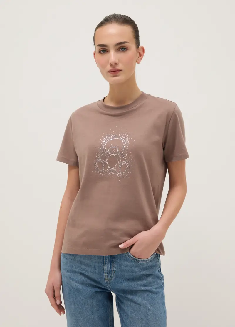 J LICENZE D. SICEM T-shirt Donna Marrone 4312381 miniatura 2