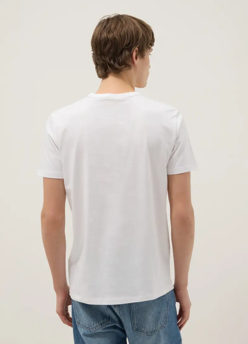 J LICENZE U.SICEM T-shirt Uomo Bianco 4330709 miniatura 3