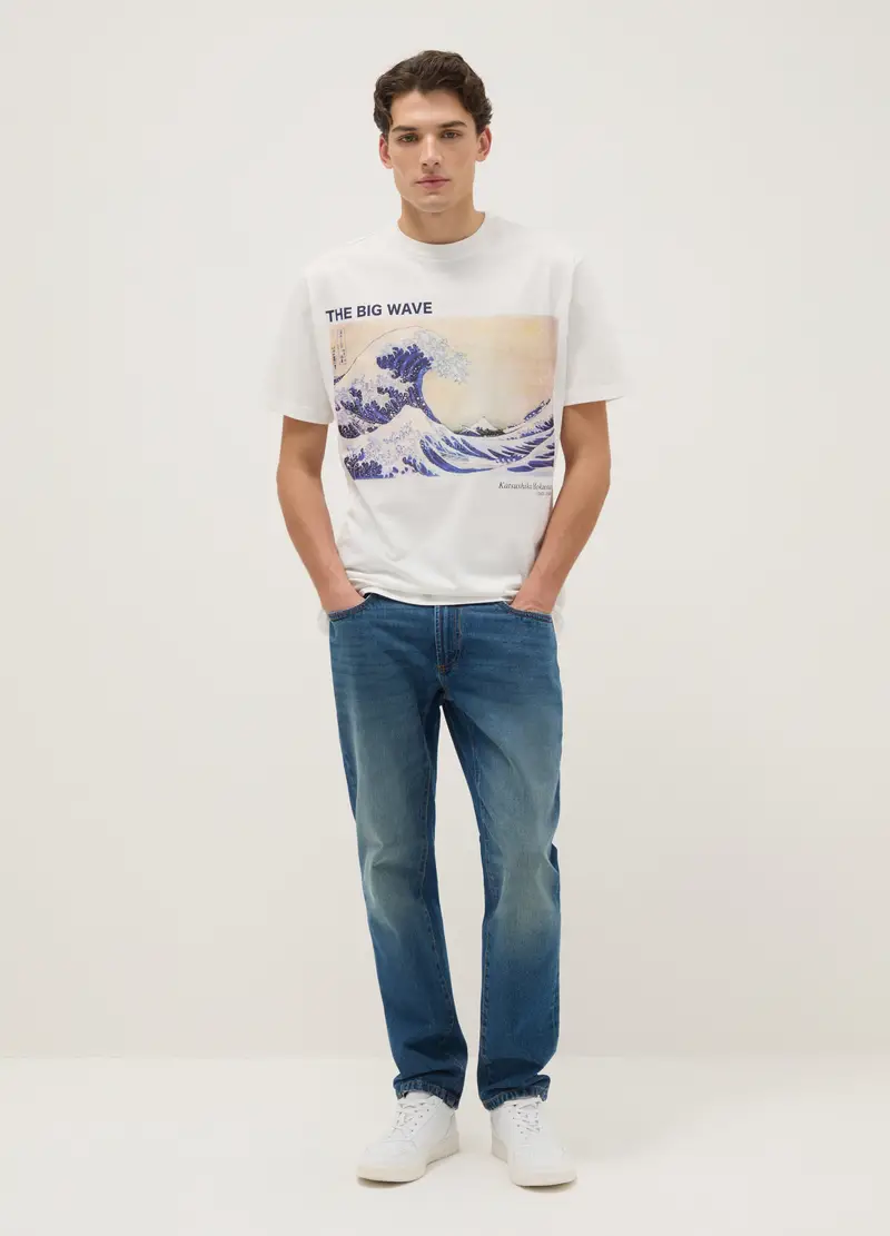 J LICENZE U.SICEM T-shirt Uomo Bianco 4330708 miniatura 2