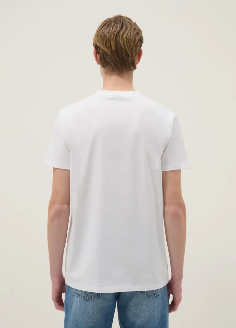 J LICENZE U.SICEM T-shirt Uomo Bianco 4329080 miniatura 3