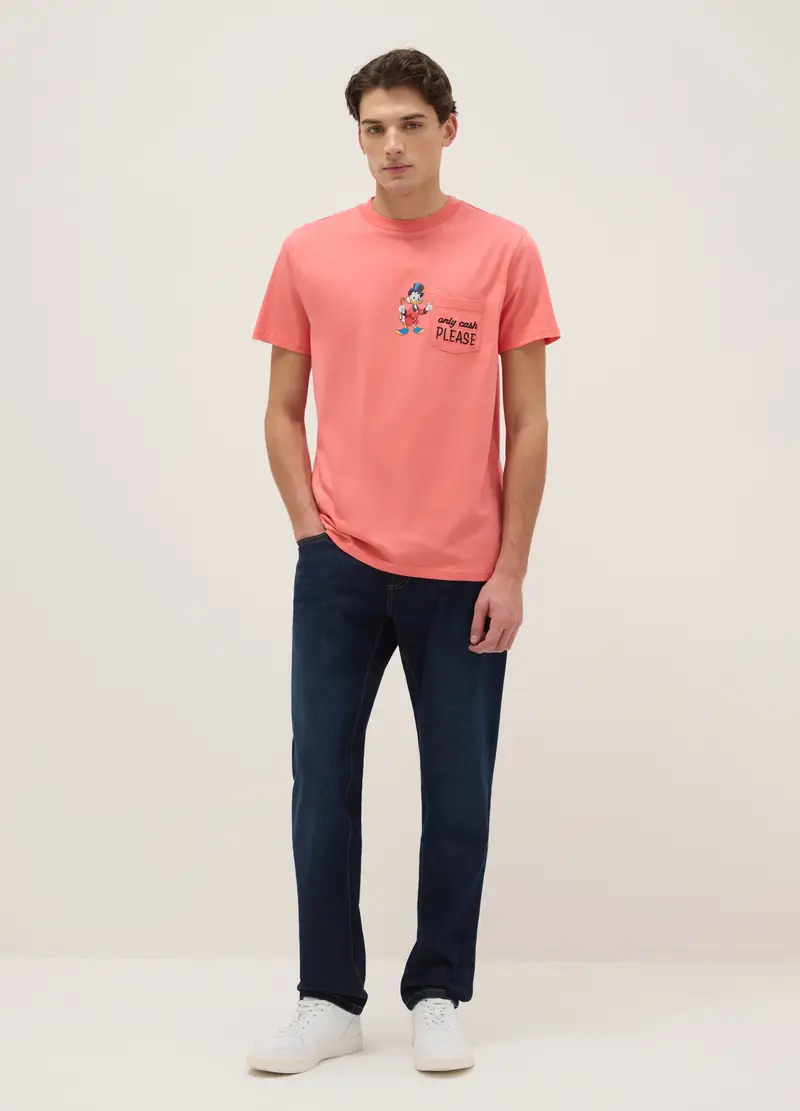 J LICENZE U.SICEM T-shirt Uomo Rosa 4330702 miniatura 2