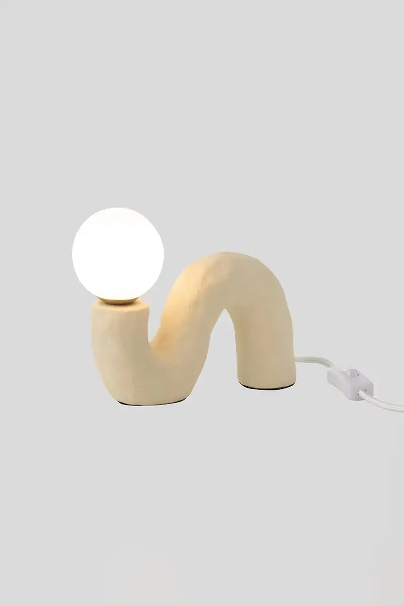 lampada da tavolo Beige miniatura 2