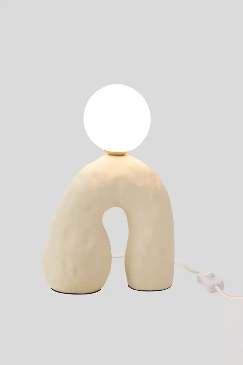 lampada da tavolo Beige miniatura 2