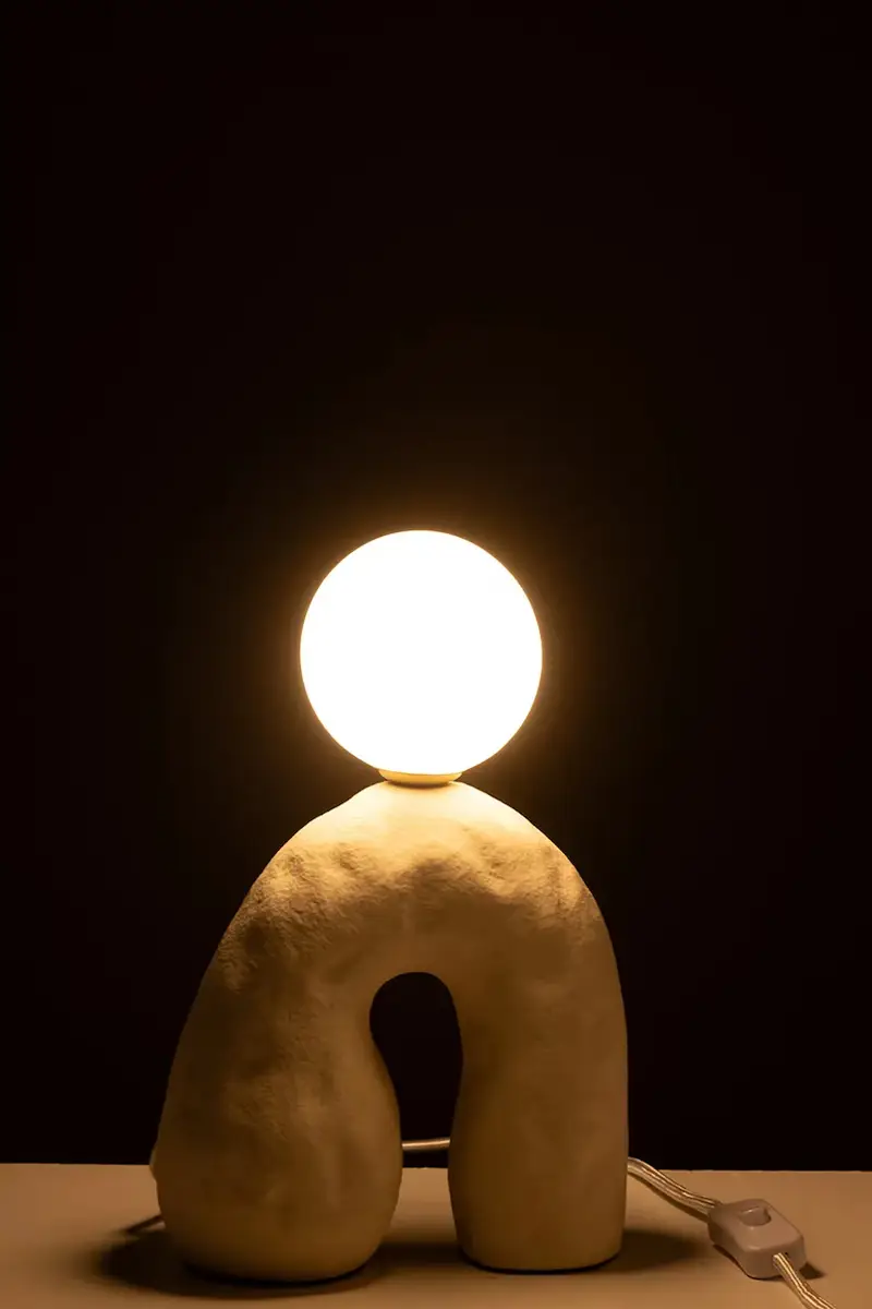 lampada da tavolo Beige miniatura 3
