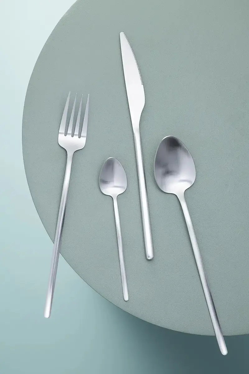 set di posate per 4 persone Grigio miniatura 3