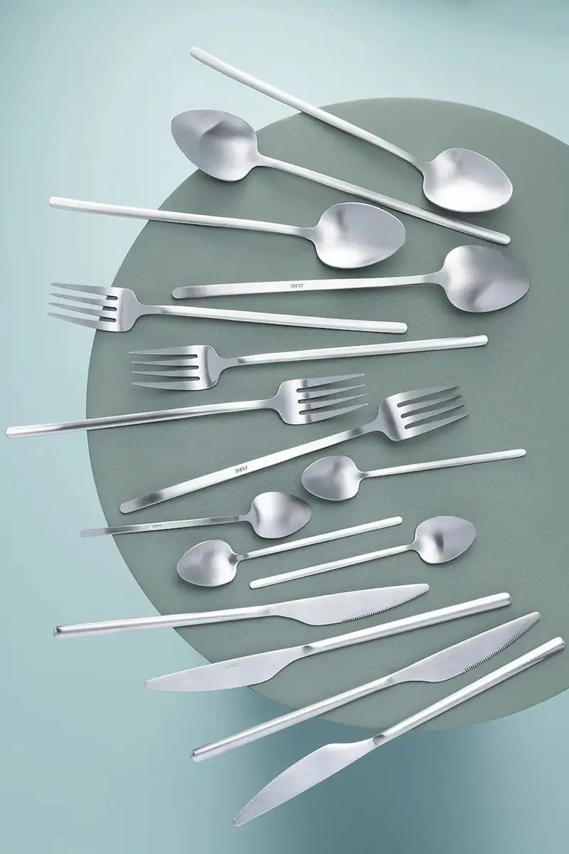 set di posate per 4 persone Grigio miniatura 4