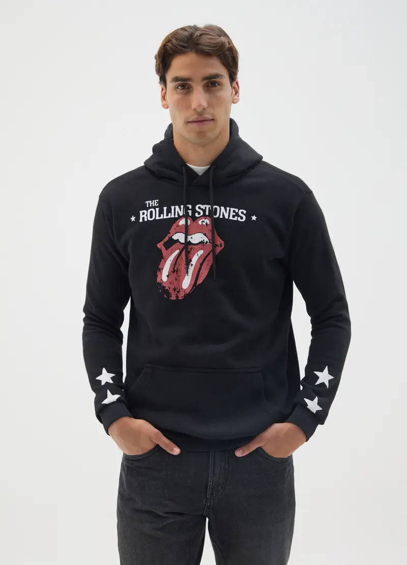 J MUSIC MATTER UOMO, Felpa In Misto Cotone Nera, Uomo, Nero, Taglia: M