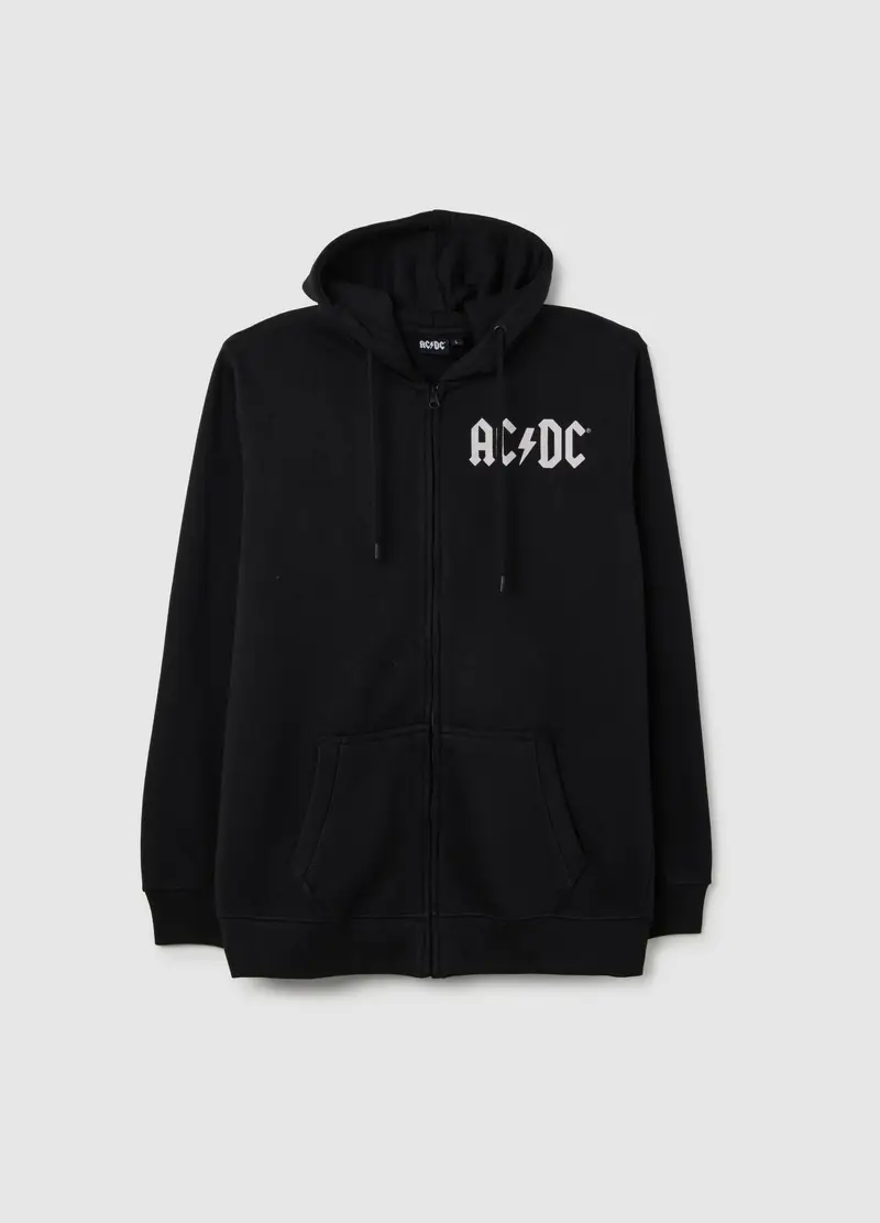 J MUSIC MATTER UOMO, Felpa Nera Con Cappuccio Full Zip, Uomo, Nero, Taglia: S