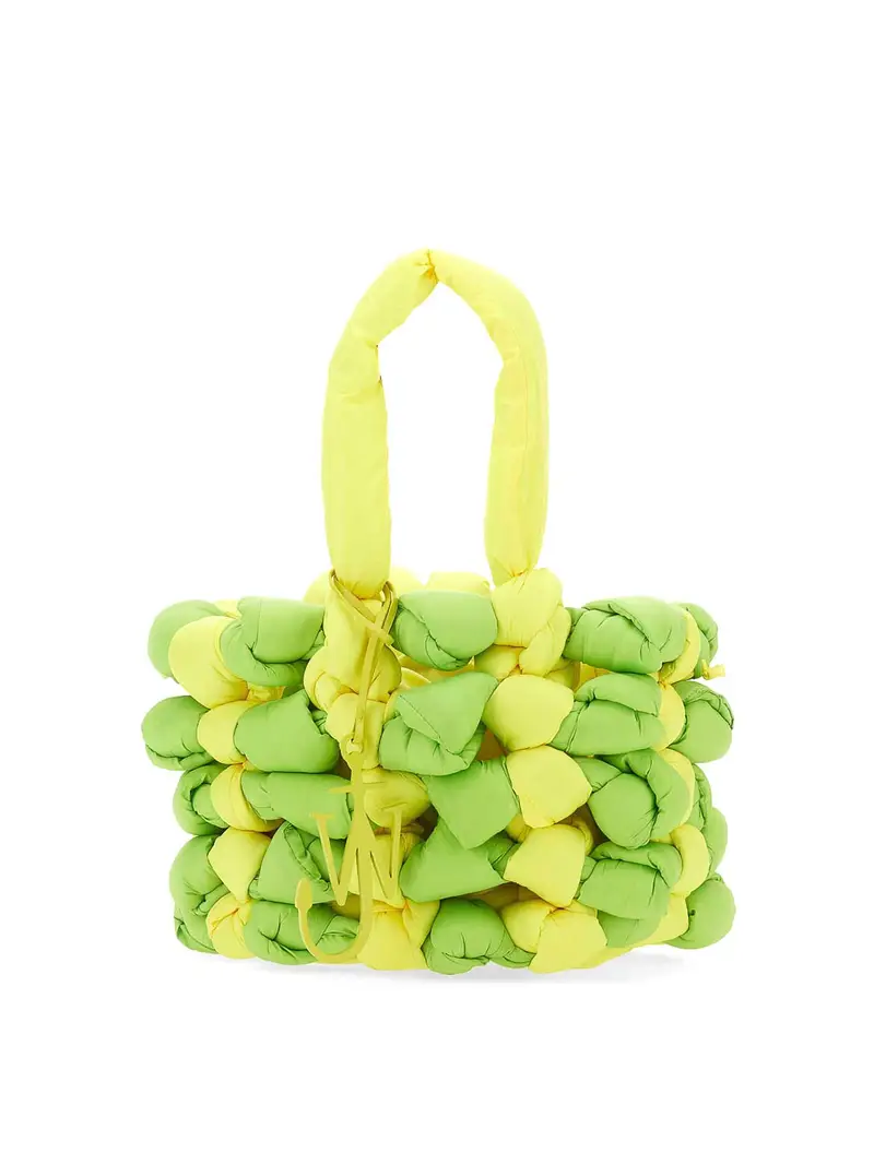 Borsa tote piccola in tessuto Verde