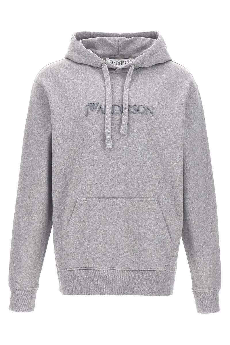 Felpa 'Logo Embroidery' Grigio