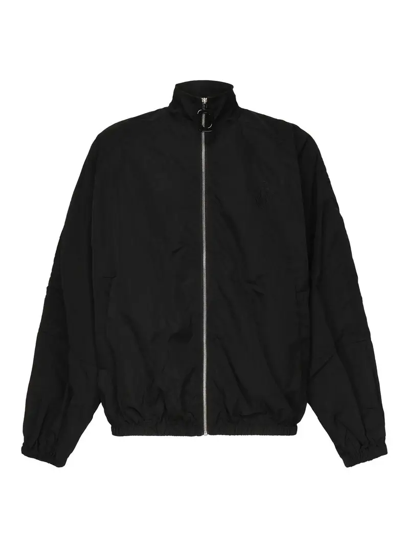 Giacca bomber sportiva con maniche raglan Nero