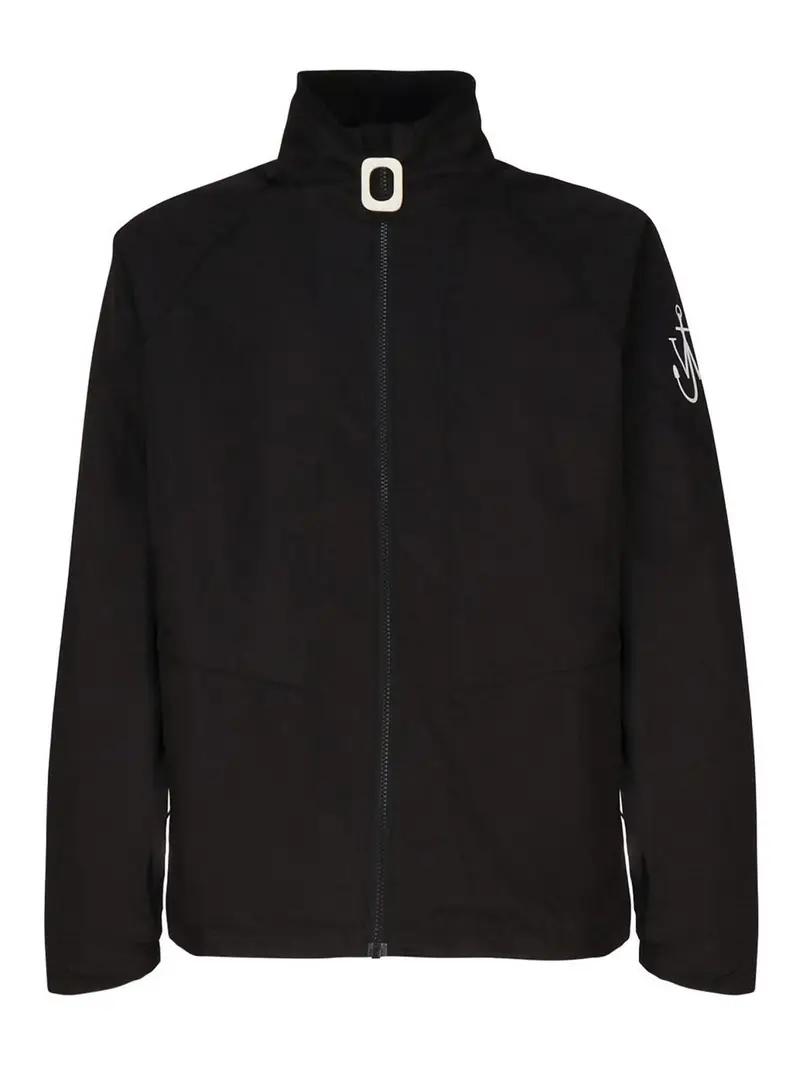 Giacca Sportiva Con Zip Nero