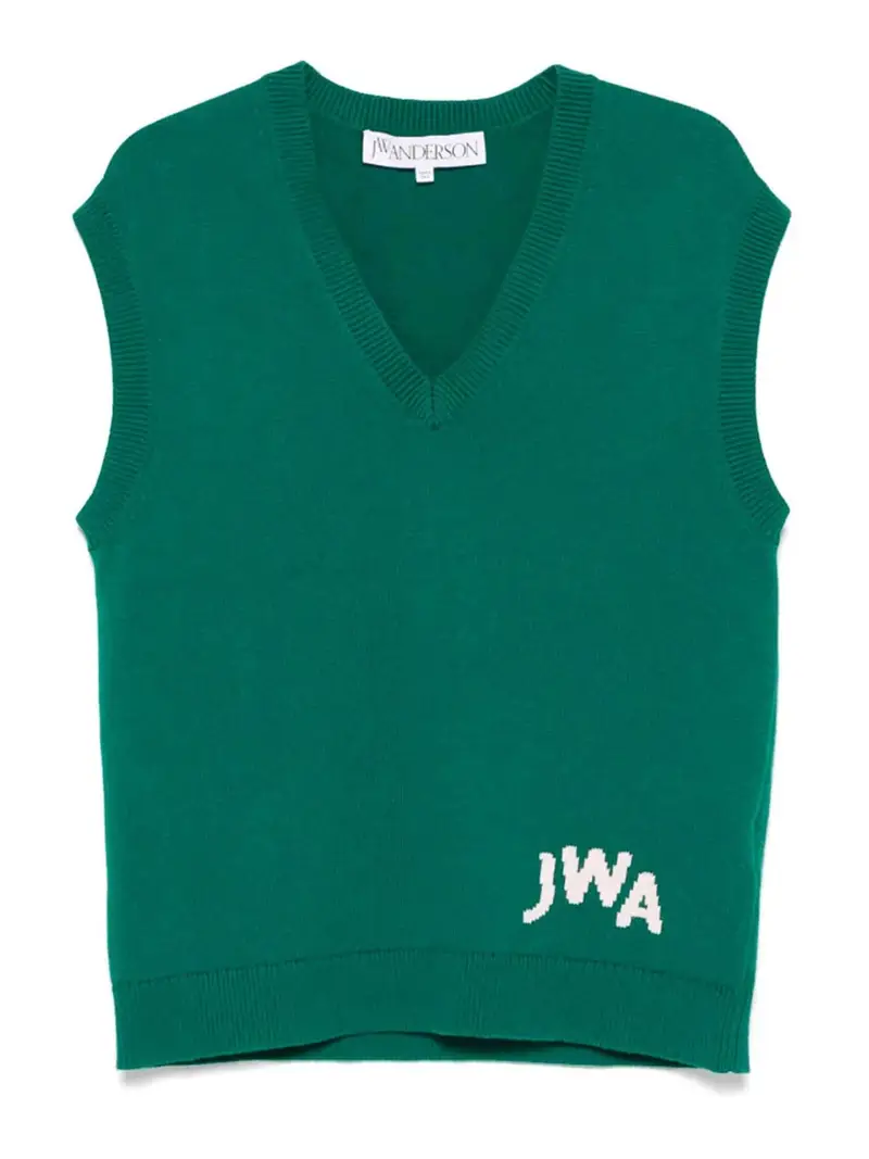 JW Anderson Gilet Verde 3358087