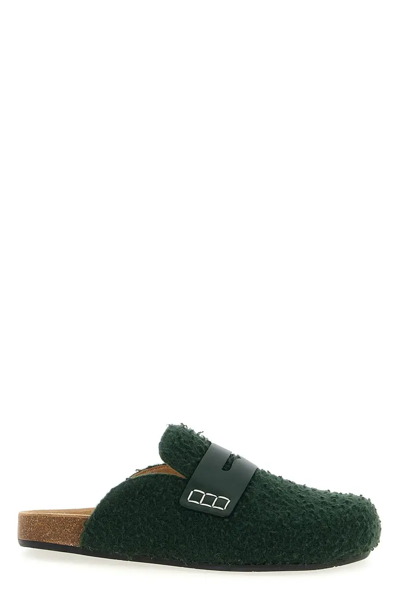 Mule 'Felt Loafer' Verde