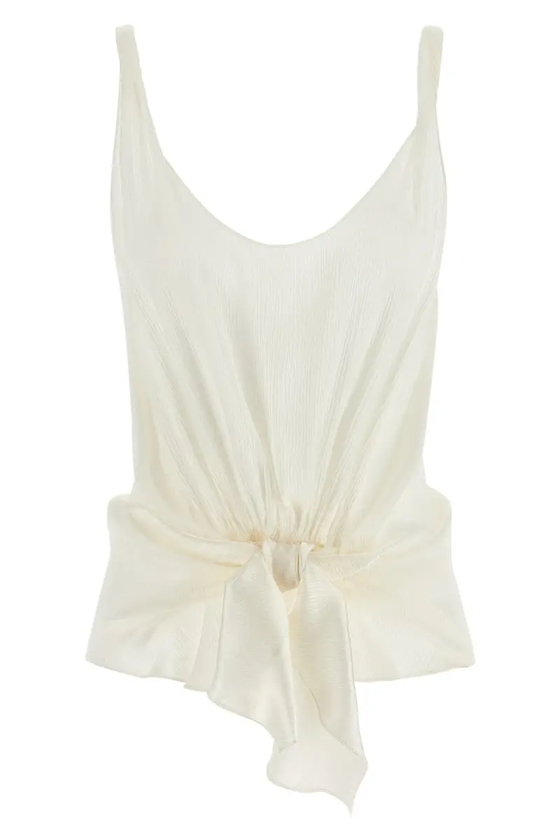 Top Front Knot Bianco