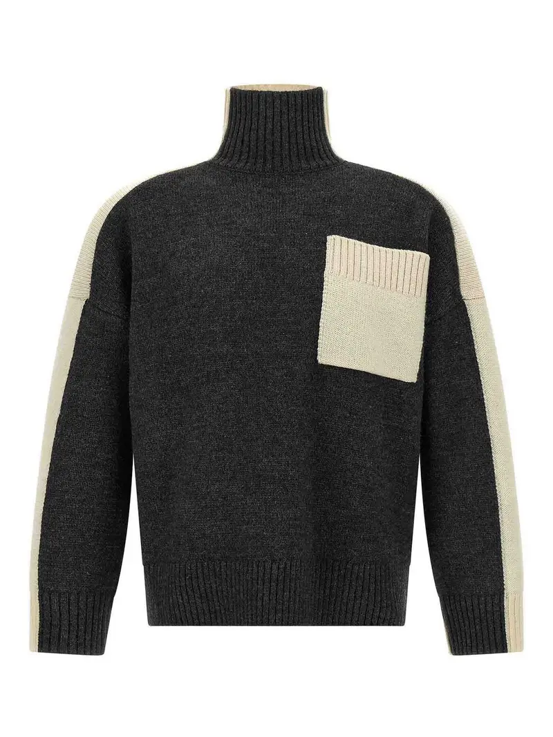Two Tone Sweater Grigio