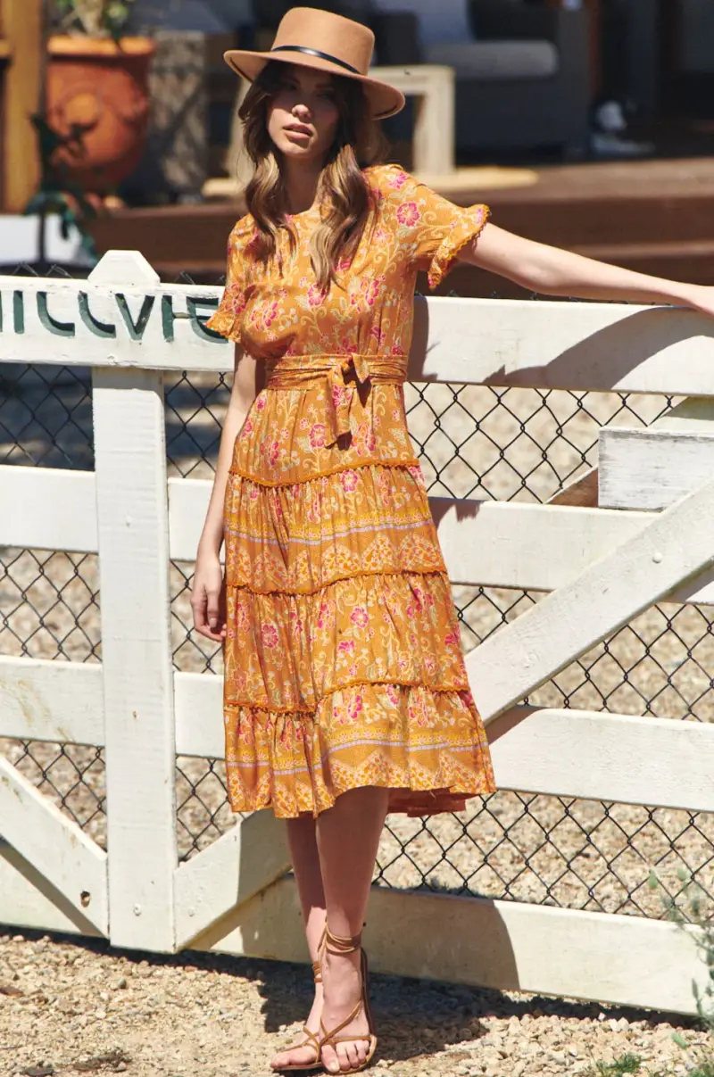 ABITO LUNGO SAFFRON | Colore Multi |