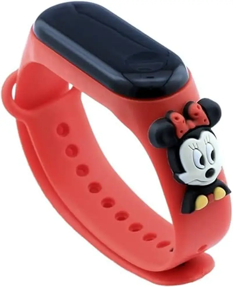 JABEDE - Orologio digitale con cinturino in silicone, design cartone animato, per bambini, per lo sport, ideale come