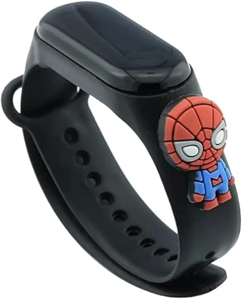 JABEDE - Orologio digitale con cinturino in silicone, design cartone animato, per bambini, per lo sport, ideale come regalo di compleanno, cinturino compatibile con My Band