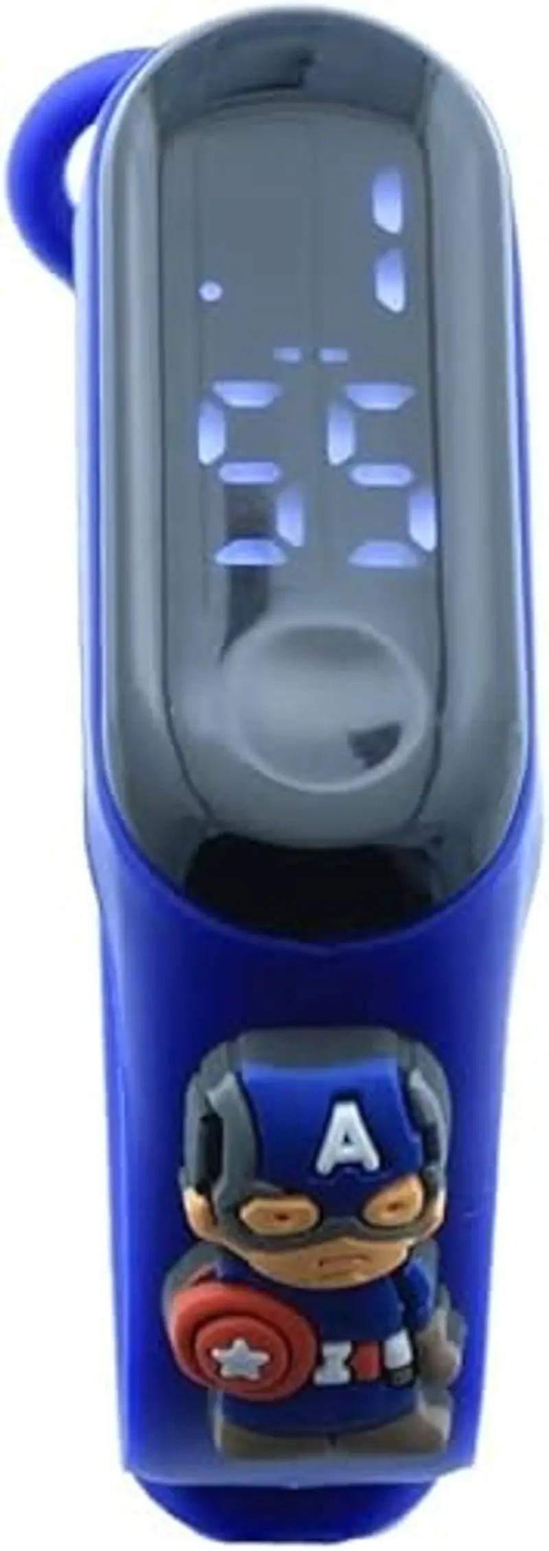 JABEDE - Orologio digitale con cinturino in silicone, design cartone animato, per bambini, per lo sport, ideale come regalo di compleanno, cinturino compatibile con My Band, Captain America miniatura 2