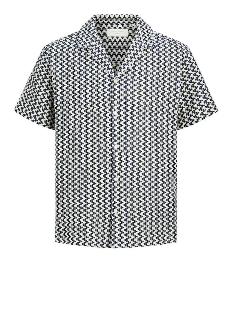 camicia casual jack e jones montauk da uomo - blu
