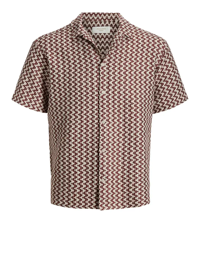 camicia casual jack e jones montauk da uomo - viola