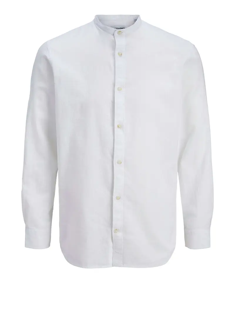 camicia casual jack e jones summer linen da uomo - bianco