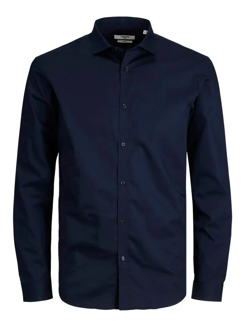 camicia classica jack e jones blacardiff da uomo - blu