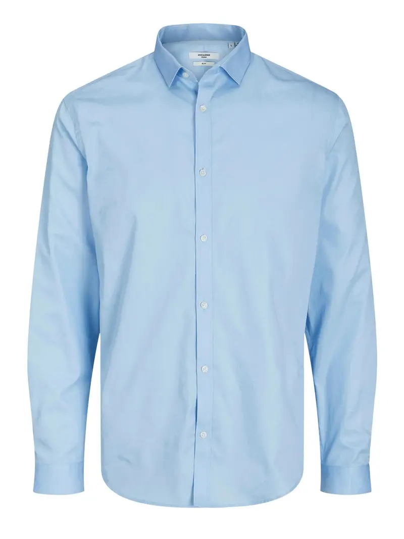 camicia classica jack e jones blacardiff da uomo - celeste