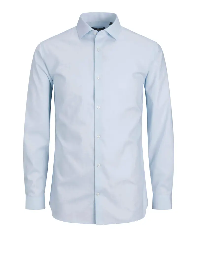 camicia classica jack e jones da uomo - celeste