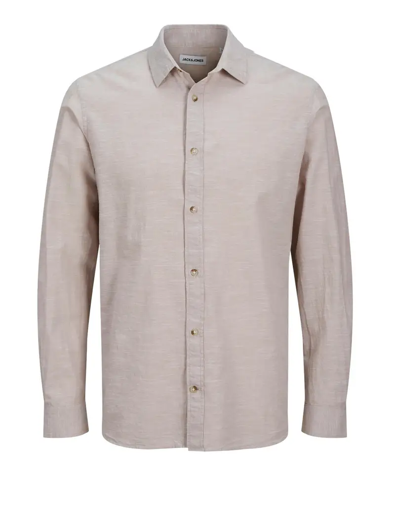camicia classica jack e jones summer da uomo - beige
