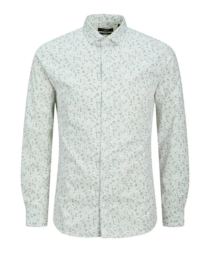 camicia fantasia jack e jones blablackpool da uomo - bianco