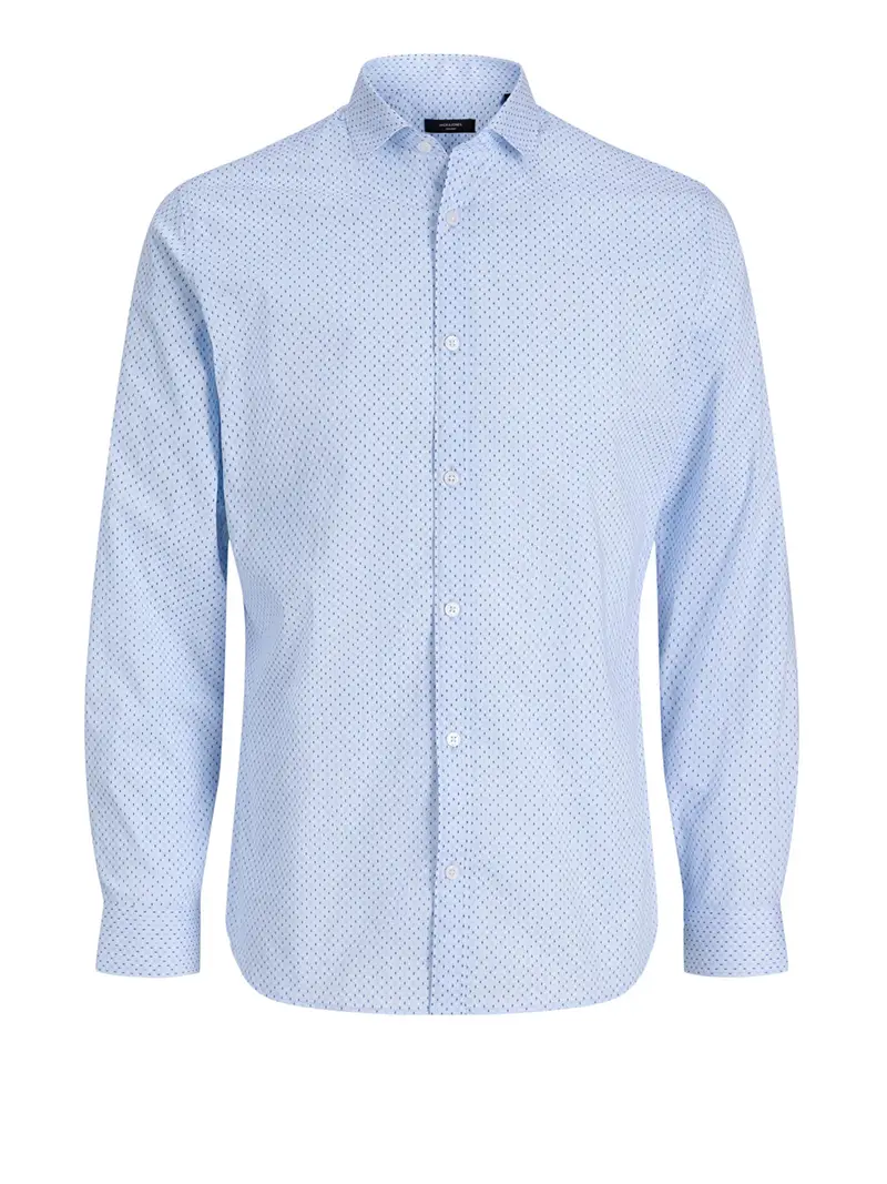 camicia jack e jones blablackpool da uomo - celeste