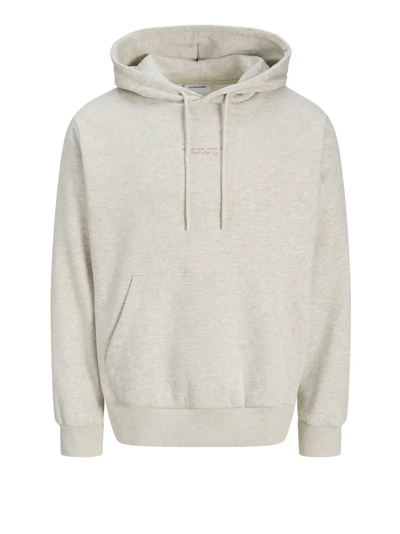 felpa cappuccio jack e jones da uomo - grigio