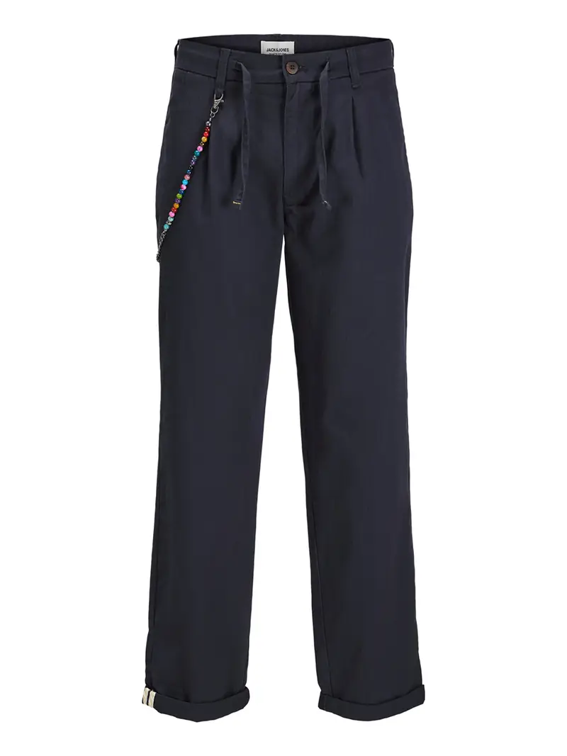 pantalone chino jack e jones tkarl milo da uomo - blu