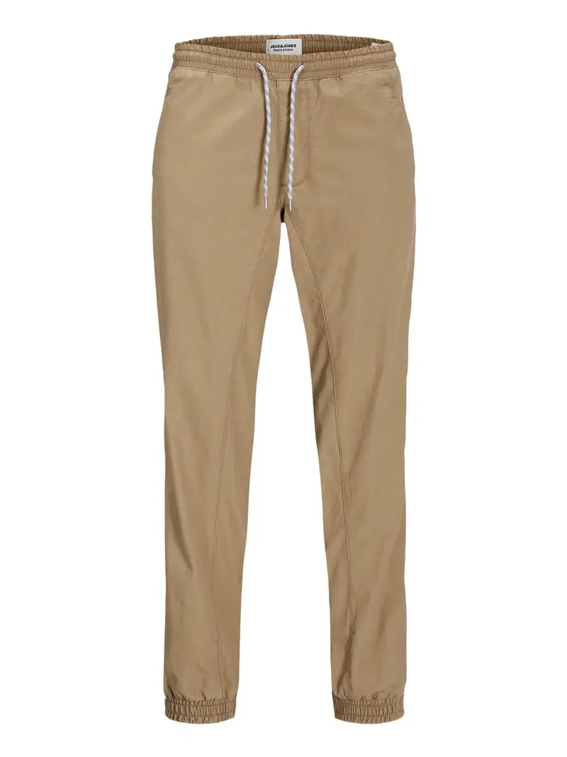pantalone jogger jack e jones tkane reef da uomo - marrone