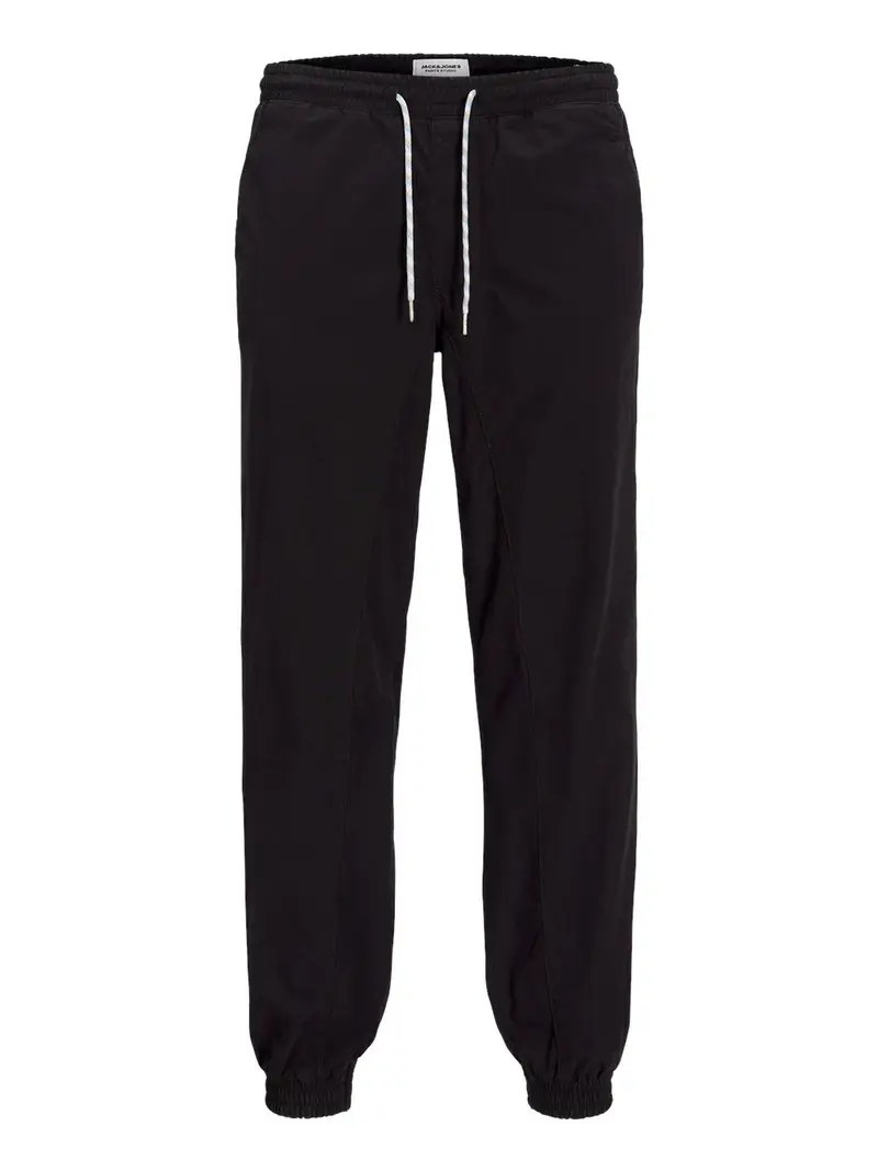 pantalone jogger jack e jones tkane reef da uomo - nero