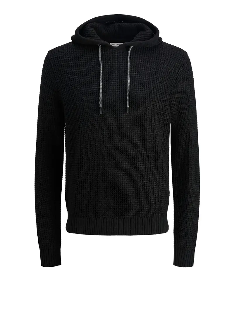 pullover con cappuccio jack e jones da uomo - nero