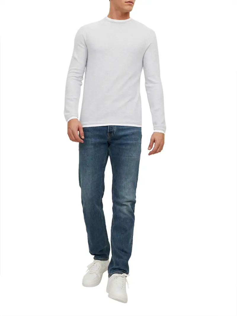 pullover jack e jones twin da uomo - grigio