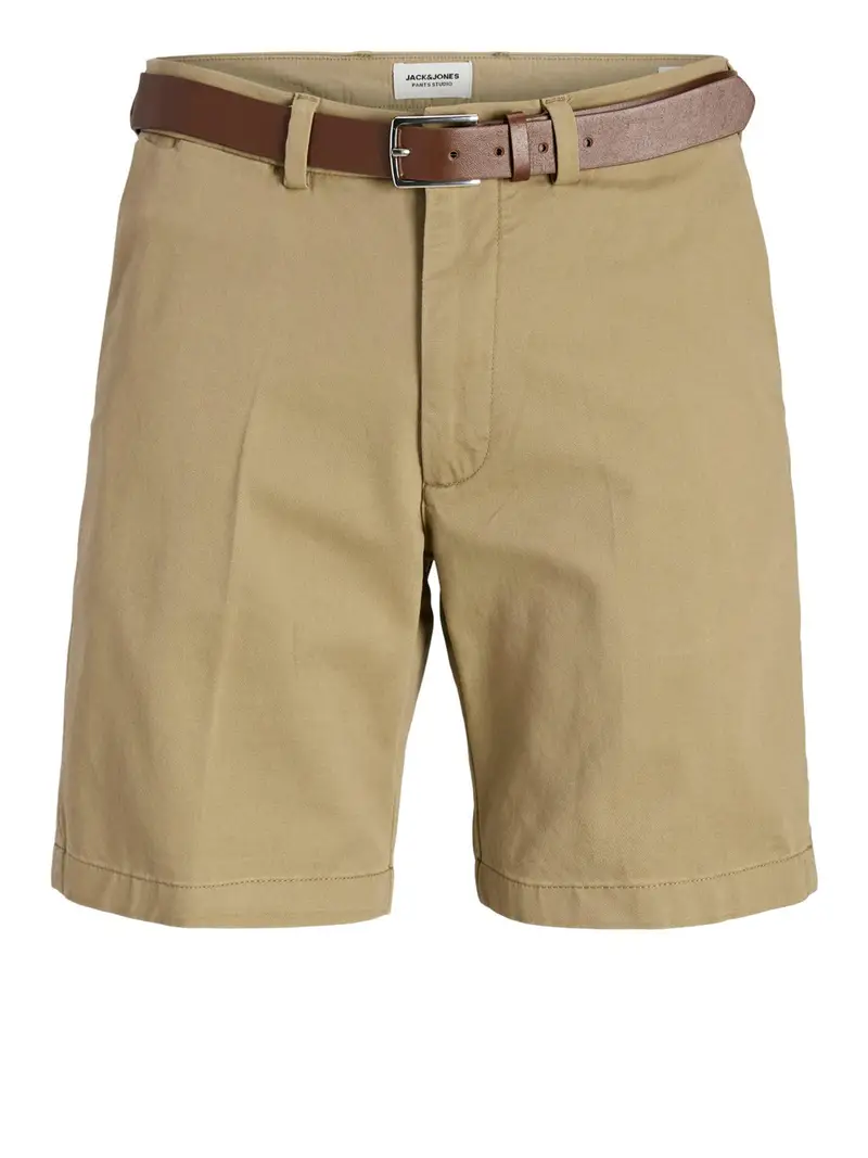 shorts jack e jones tmarco franco chino da uomo - beige