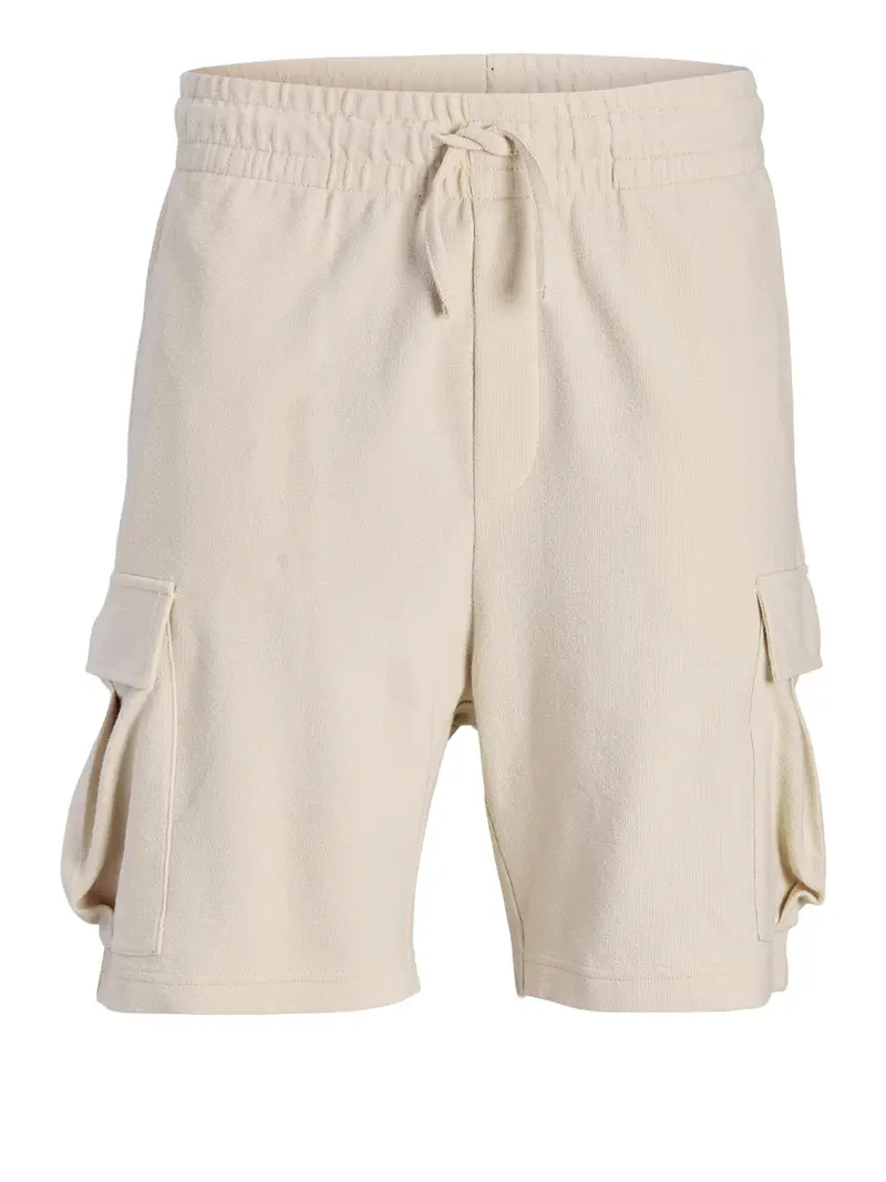shorts sportivi jack e jones tgordon cargo da uomo - avorio