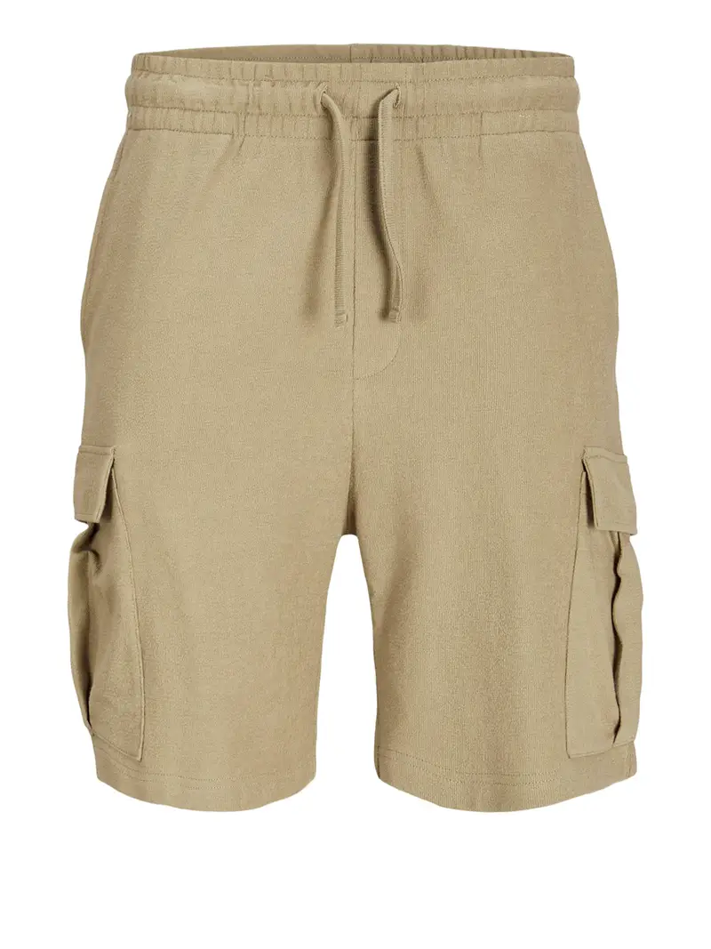 shorts sportivi jack e jones tgordon cargo da uomo - beige