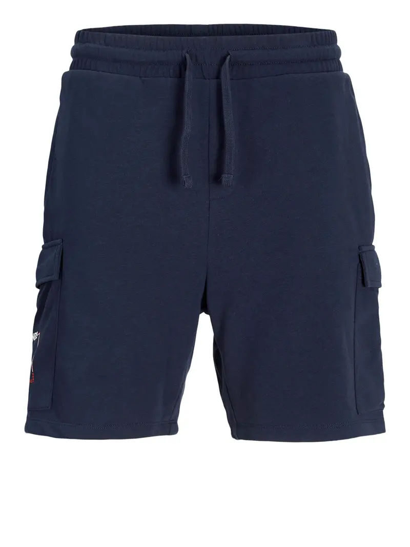 shorts sportivi jack e jones tkane cargo da uomo - blu
