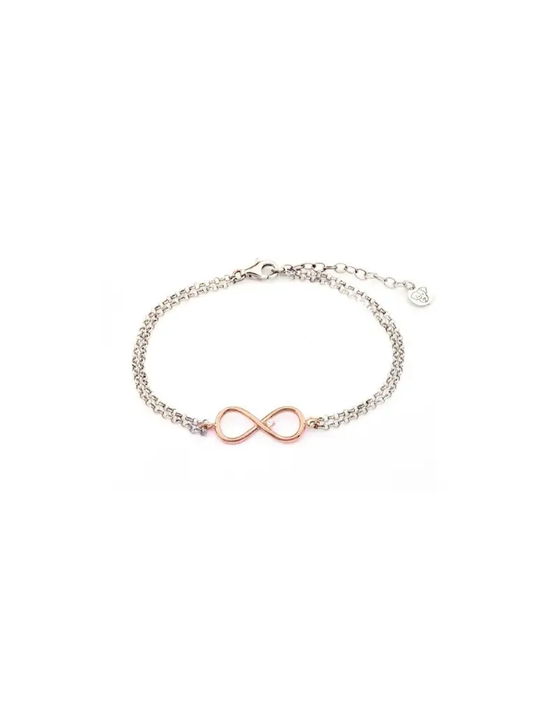 SALDI Bracciale JACK & CO. Fil Rouge in argento con zirconi - JCB1606 Infinito
