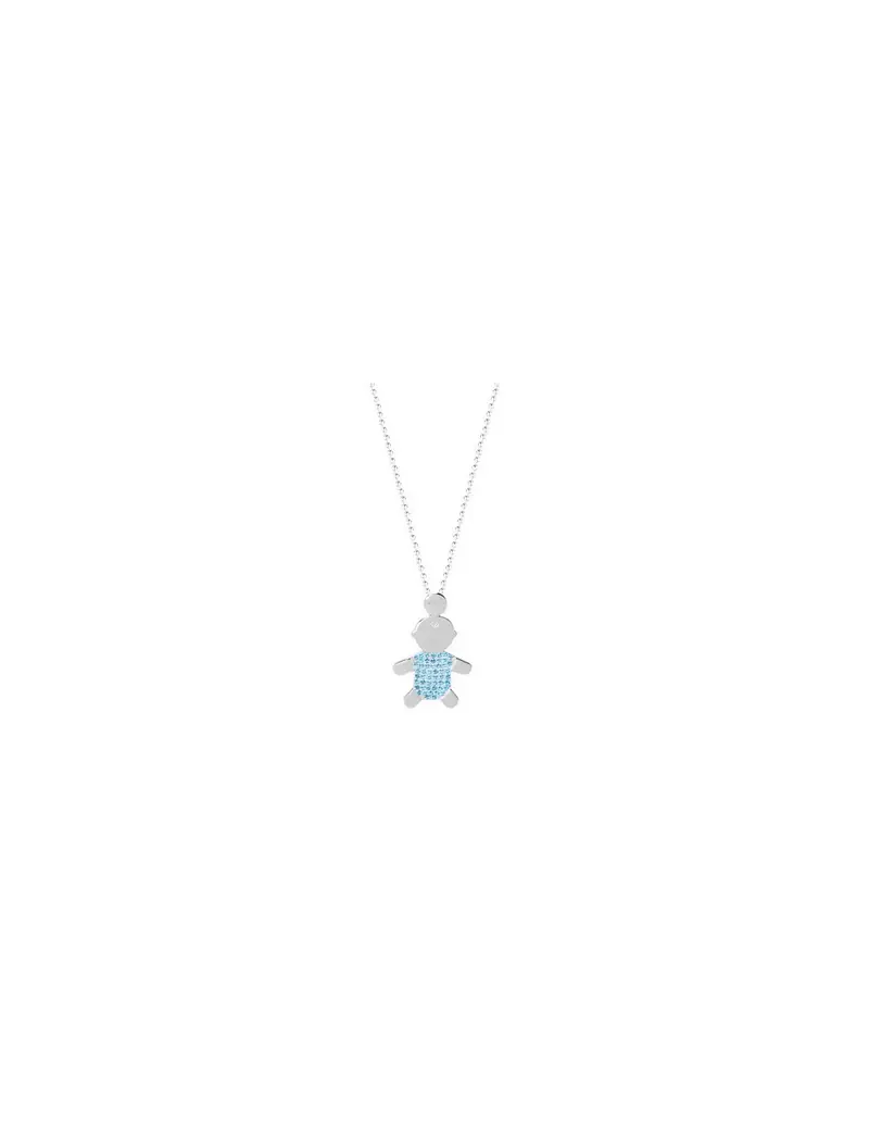 SALDI Collana JACK & CO. Jewelry Bambino con zirconi azzurri - JCN0687