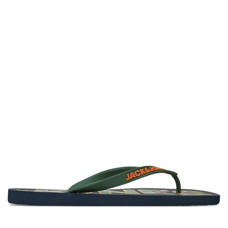 Infradito Jack & Jones Jfwlogo Palm Print Flip Flop Ln 12230642 Blu scuro