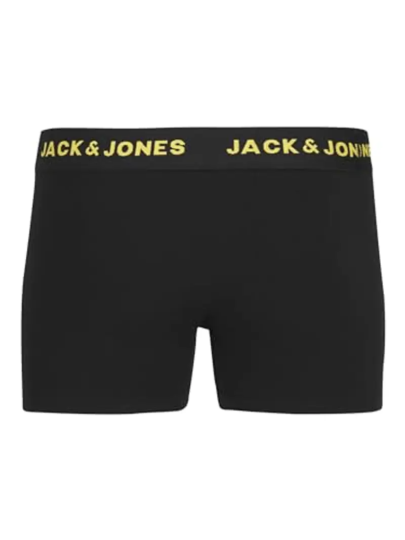 JACK & JONES Jacbasic Trunks - Confezione Da 7 Bicchieri Noos Jnr, Trunks. Bambini e ragazzi, Nero - Bianco - Giallo miniatura 2