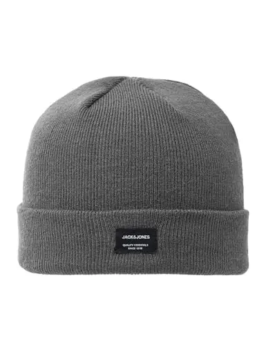 JACK & JONES Jacdna Beanie SN Jnr, Grigio, S/M Bambini e Ragazzi